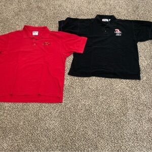 Chase Authentics Men’s Size XL Red and Black Polo Set Vintage